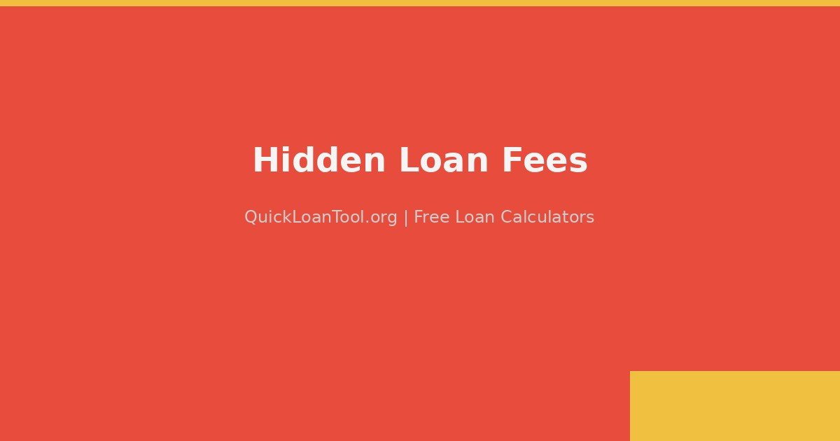 Loan Fees Guide