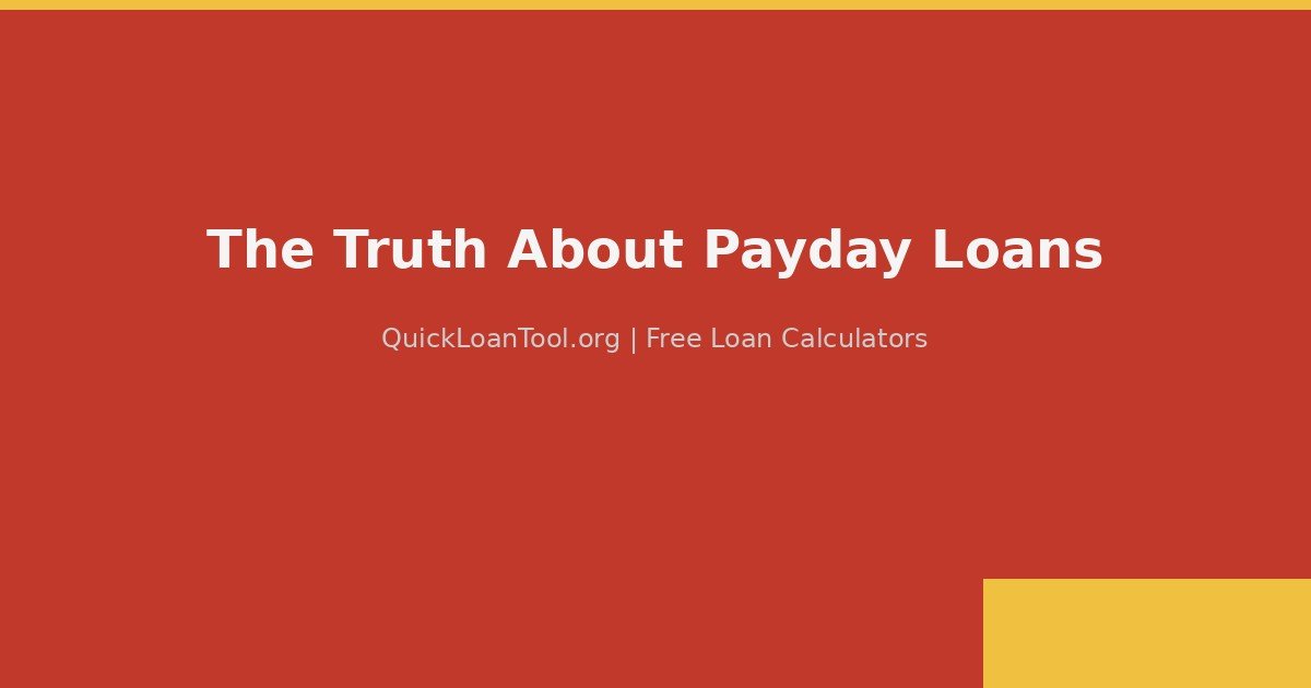 Payday Loan Truth